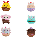 Pliu&scaron;inis žaislas &bdquo;Squishmallows&ldquo; Valentino dienai, Chandler &scaron;okoladu aplietas ryklys, 19 cm