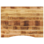 Stalvir&scaron;is su i&scaron;lenkta 110x80x2,5 cm medžio masyvo grubus mango