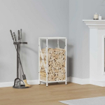 Malkų stovas Baltas 34x25x70 cm &Scaron;altai valcuotas plienas, Balta