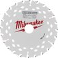 Milwaukee pjūklų diskas 190x30x1.8mm, 24 dantys medienai