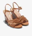 Moterų sandalai Cole Haan Jitney Knot Wedge, rudi