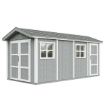 Auk&scaron;čiausios kokybės sodo namelis 8.52 + 2.95 m&sup2; - H252x250x530 cm - su grindimis ir bitumine danga - TIMBELA M915C-CAVERN STEEL