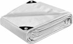 STARPYNG Baltas brezentas 1,5 x 6 m, 180 g/m&sup2;