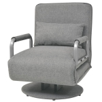 Svetainės krėslas，Supamoji kėdė ir sofa-lova, &scaron;viesiai pilka, audinys CFE818337