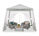 Lauko pavėsinė 2,4x2,4 m, balta