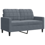 Dvivietė sofa，Poilsio sofa, tamsiai pilkos spalvos, 120cm, aksomas CFE27408