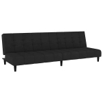 Dvivietė sofa-lova，Poilsio sofa, juodos spalvos, aksomas CFE21590