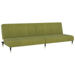 Dvivietė sofa-lova，Poilsio sofa, &scaron;viesiai žalios spalvos, aksomas CFE71335