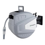 Gregman Spiral 20 automatinė žarnos ritė, 20 m, 1/2", su purk&scaron;tuvu, sieninis tvirtinimas