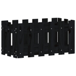 Sodo Lovelis，Gėlių dėžė，Gėlių vazonas, juodas, 60x30x30cm, pu&scaron;is, tvorelės dizaino CFE18684