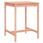 Sodo stalas，Lauko stalas, 82,5x82,5x110cm, duoglas eglės medienos masyvas CFE182159