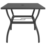 Sodo stalas，Lauko stalas, antracito spalvos, 81,5x81,5x72cm, plienas CFE508795