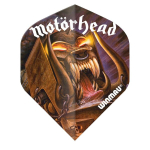Stardartiniai smiginio sparneliai Winmau Rhino Rock Legends Motorhead Orgasmatron, įvairių spalvų