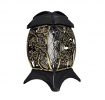 Kapinių žvakidė Z-4 gėlytės aukso spalvos 31 cm.