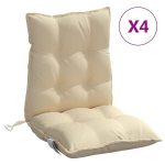 Kėdės pagalvėlės, 4vnt., smėlio, oksfordo audinys CFE4258141