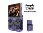 HappyJoe R36S, 128GB, violetinė, 20000+ Games, 3.5" IPS Screen, Linux