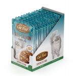 CatFest Antienos filė su la&scaron;i&scaron;a želė, &scaron;lapias kačių maistas, 12 x 70 g