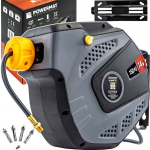 Automatinis pneumatinės žarnos būgnas 14 m Powermat, 10 bar, su laikikliu
