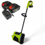 Akumuliatorinė belaidė sniego valymo ma&scaron;ina &scaron;aligatviams ir įvažiavimams