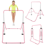 Reguliuojamas vaiki&scaron;kas gimnastikos skersinis HyperMotion &ndash; sulankstomas, rožinis