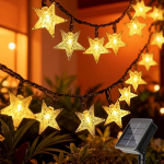 Lempučių girlianda su saulės baterija 100 LED, 12 m