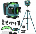 Akumuliatorinis lazerinis nivelyras su stovu