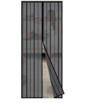 Sekey magnetinis durų tinklelis nuo uodų, 110 &times; 220 cm, juodas