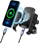 Telefono laikiklis iMESTOU Belaidis motociklo telefono įkroviklis