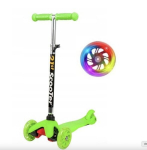 Paspirtukas su LED ratukais, balansinis Scooter, žalias