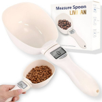 Virtuvinės svarstyklės LIVMAN X5 &ndash; skaitmeninis matavimo &scaron;auk&scaron;tas sausiems ir &scaron;lapiems ingredientams, talpa iki 800g, komplekte yra CR2032 baterija