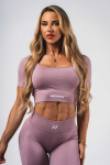 NEBBIA Flow Seamless Crop Top Palaidinė, Purpurinė, XS