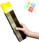 Rcxnm belaidis LED fakelas i&scaron; pikselinio žaidimo, 28 cm