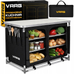 Sulankstoma turistinė spintelė VARG, 96x48x80.5 cm, juoda