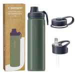 Wessper B3 THERMOSTEEL Luminous Olive terminis buteliukas 700ml