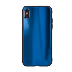 ILike iPhone XR Aurora Glass case Dark Blue
