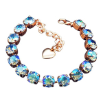 Apyrankė moterims DiamondSky &bdquo;Classic (Light Sapphire Shimmer)&ldquo; su Swarovski kristalais