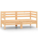 Dvivietė sodo sofa, ruda