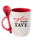 Puodelis su &scaron;auk&scaron;teliu &bdquo;Myliu be galo tave&ldquo;