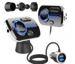 Automobilinis FM moduliatorius, MP3, 2 USB