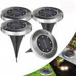 Sodo lempos su saulės baterijomis (4 vnt.)