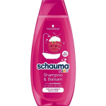 Maitinamasis &scaron;ampūnas sausiems plaukams vaikams Raspberry Schauma Kids Shampoo Balsam, 400ml
