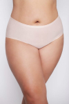 Julimex lazeriu kirptos labai tamprios auk&scaron;to juosmens kelnaitės "Flexi-One Plus Size Maxi Nude", XXL/XXXL