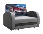 Miegamasis fotelis LOLA Fire, pilka/grafito