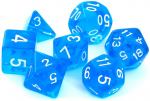 Kauliukai Rebel RPG Dice Set - Crystal - Blue