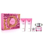 Rinkinys Versace Bright Crystal moterims: tualetinis vanduo EDT 90 ml + 5 ml + kūno losjonas 100 ml + du&scaron;o želė 100 ml