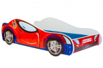 Vaiki&scaron;ka lova Car II su čiužiniu 150 cm x 74 cm x 44 cm, automobilis voras