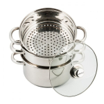 kinghoff garų puodas su 4 elementais. 22 cm kh-3328