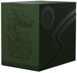 MTG Commander kaladės dėžutė Dragon Shield Double Shell - Forest Green/Black