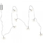 BATERIJAŲ &Scaron;VIESŲ EIGA SILVER 96 LED 4xAA 0.96W 210CM RASOS LA&Scaron;ELĖ GĖLĖ