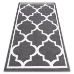 Kilimas SKETCH - F730 pilka/kremastaas Maroko dobilai trellis